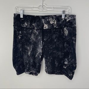 Calvin Klein Black and Gray Athletic Shorts
